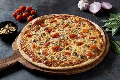 פיצה משפחתית ופיצה אלפרדו + שתיה 1.5