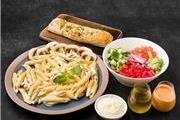 עסקית פסטה + סלט ירקות אישי + לחם שום