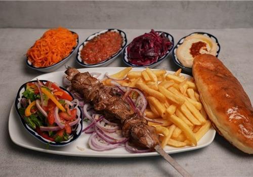 שיפוד  כבד עוף + 2 תוספות