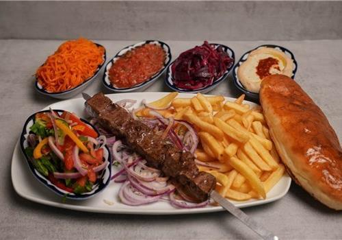 שיפוד כבד עגלה + 2 תוספות