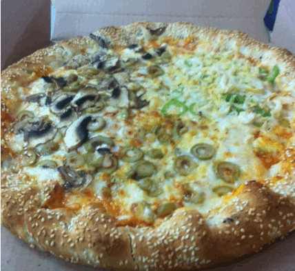 פיצה טבעונית משפחתית M