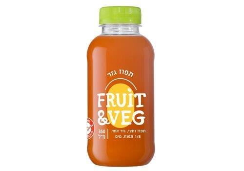 בקבוק מיץ תפוז גזר | Fruit & Veg