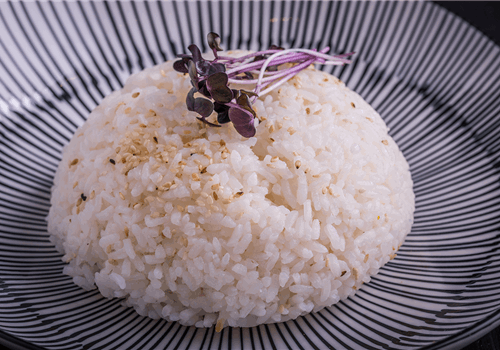 צלחת אורז לבן