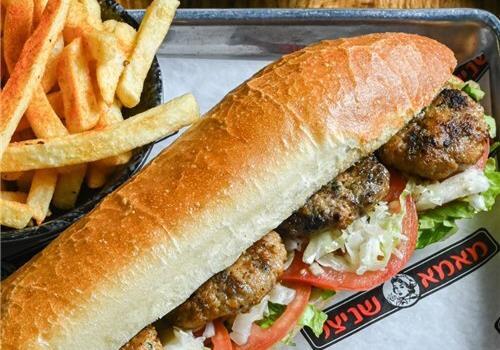 בגט קבב עוף על האש