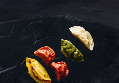 460. גיוזה פרגית+בשר מפורק (4 יח)