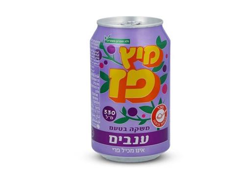 פחית מיץ פז - ענבים