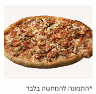 פיצה הבשרית הטבעונית L