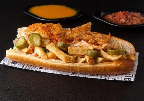 סטייק עוף בבאגט