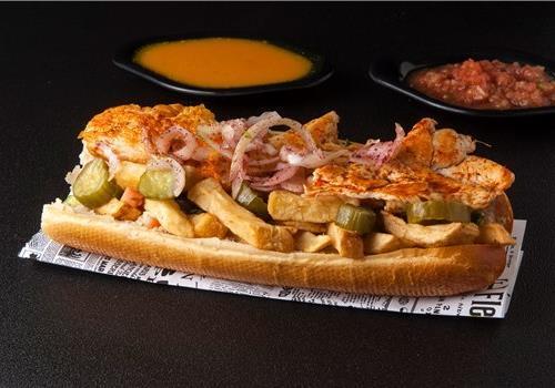 2 סטייקי עוף בבאגט