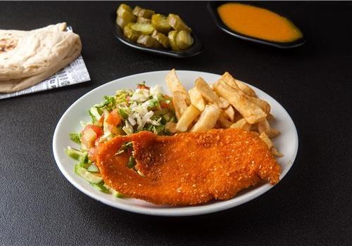 שניצל עוף במגשית