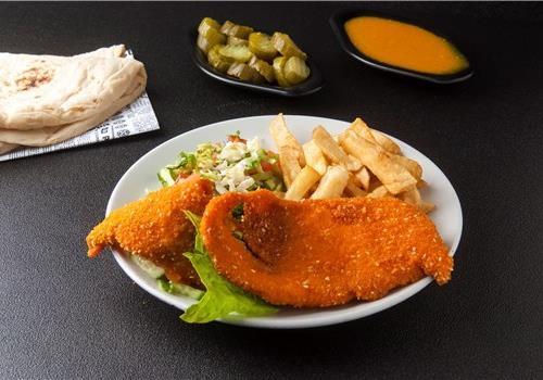 2 שניצלי עוף במגשית