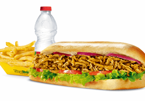 ארוחת שווארמה טבעונית