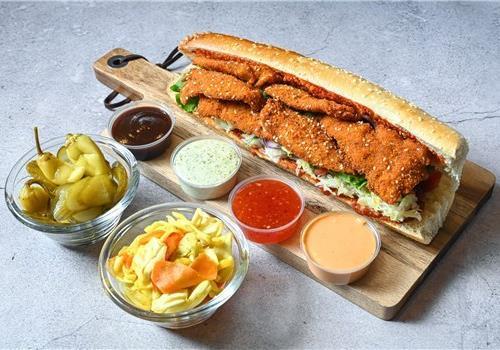 שניצל הדודים בבגט