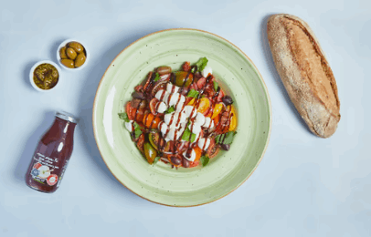 סלט קפרזה ברוסקטה