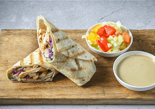 חזה עוף בטורטיה