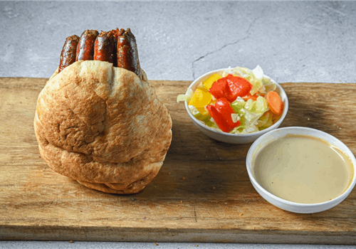 צ'וריסו אסאדו בפיתה