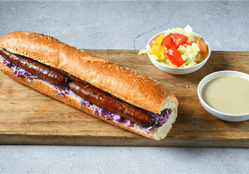 נקניקיות מרגז בבגט