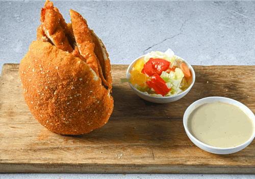 שניצל  בפיתה קראבץ'