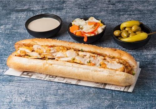 חזה עוף בבאגט