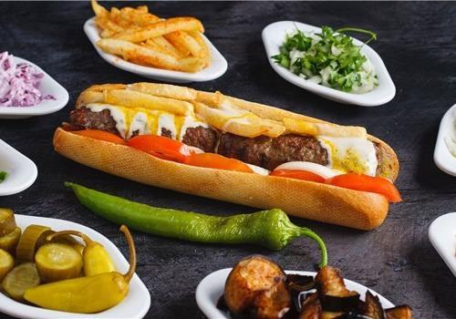 קבב מזרחי בבאגט