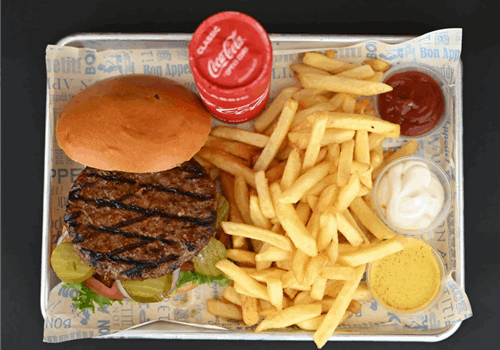 ארוחת המבורגר 220 גר'