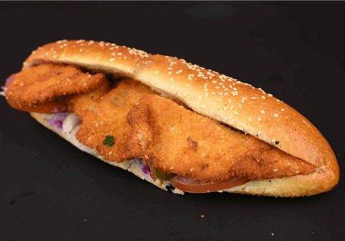 שניצל עוף בבגט