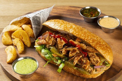 קליאנטה חזה עוף (חריף)-כריך מקסיקני