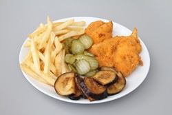 שניצל פולני בצלחת