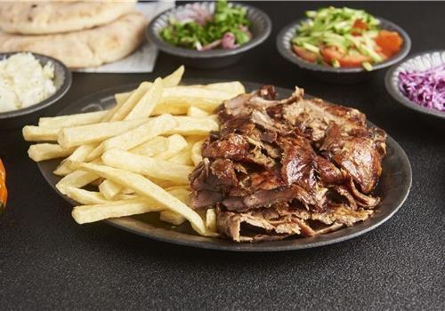 שווארמה בצלחת