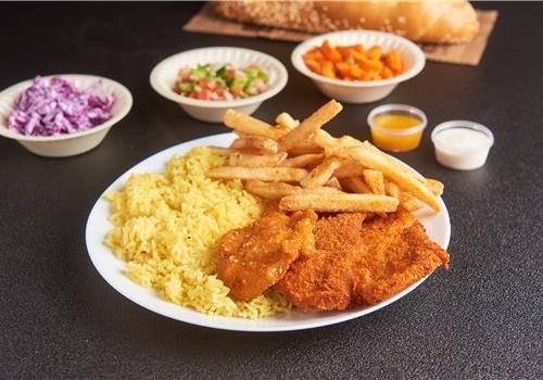 שניצל בחמגשית + 2 תוספות