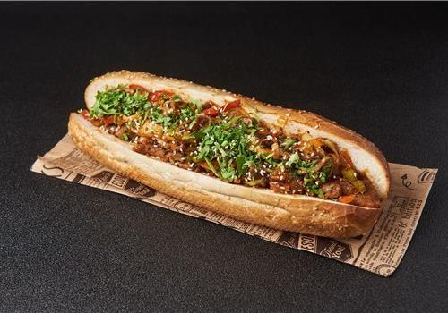 מוקפץ עם עוף בבאגט