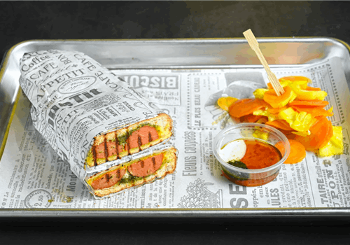 טוסט דודא נקניקיות עוף