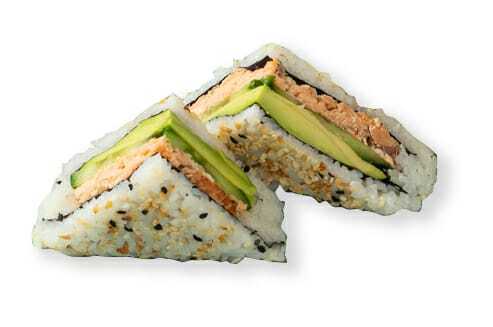 סושי סנדוויץ' סלמון אפוי סושי סנדוויץ' סלמון אפוי