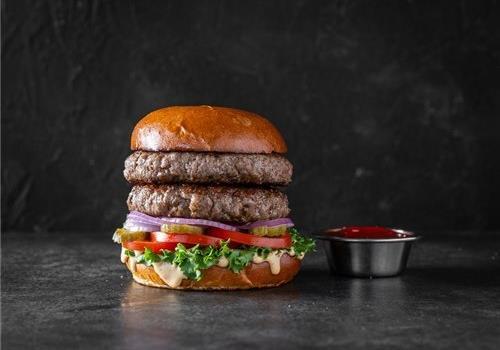 דאבל המבורגר בקר מבשר חלק – כשרות בד"צ 440גרם