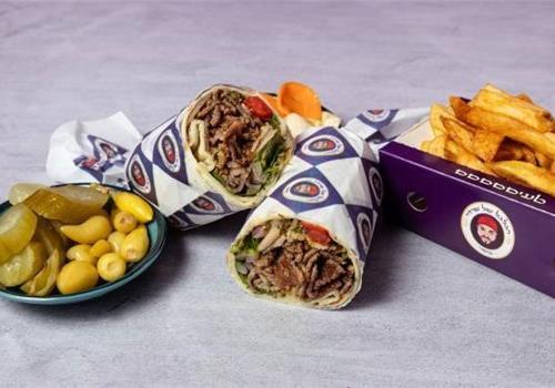 שווארמה בטורטיה כפולה