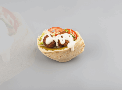 פיתה סלטים וממרחים