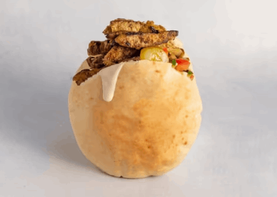 שווארמה טבעונית בפיתה