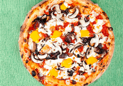 פיצה בצל פטריות וצ'דר אישית- פופולארי!