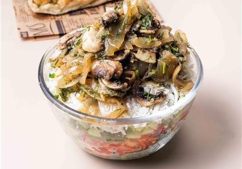 סלט פטריות מוקפצות