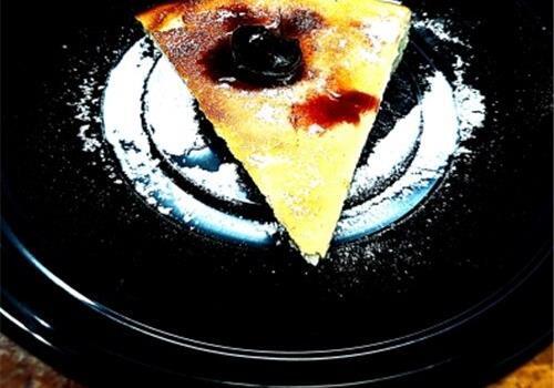 פרוסת עוגת ריקוטה לימונית  איטלקית