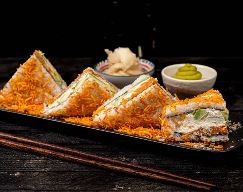 סנדוויץ' צמחוני 3 תוספות