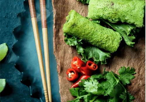 אגרול ירקות ופטריות שימג'י