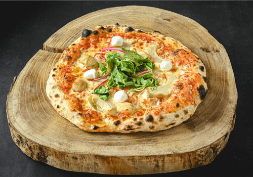 פיצה ארטישוק ושום