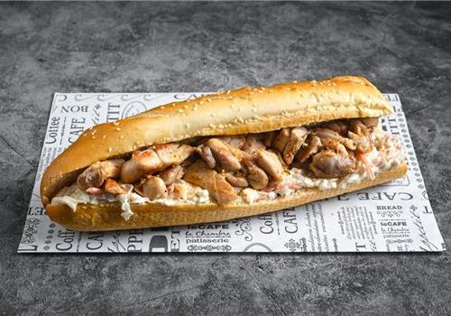 עסקית - פרגית על הגריל בבאגט