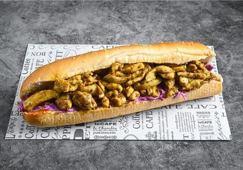 שווארמה פרגית  בבאגט