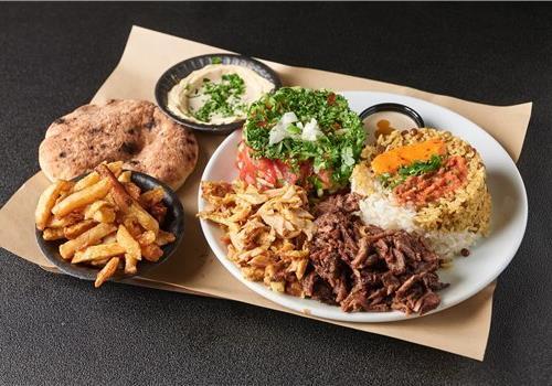 שווארמה בצלחת