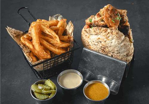 שיפוד פרגית בפיתה