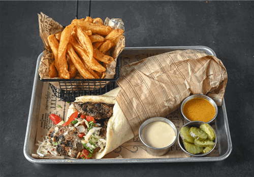 שיפוד קבב בלאפה