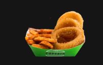 חצי טבעות בצל/חצי צ'יפס בטטה