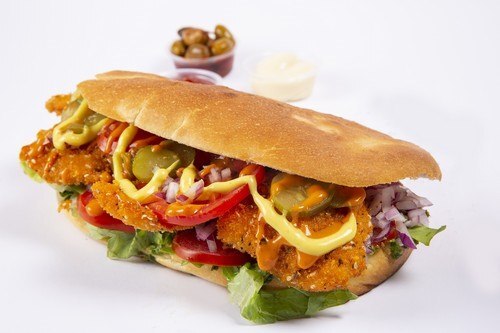 חצי כריך קריספי ציקן קלאסי